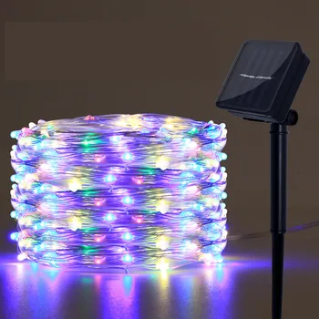 100 LED-uri Lumini Șir rezistent la apa de Udare Poate Luminii Solare Decoratiuni Pentru Pomul de Craciun Petrecere de Nunta de Decorare