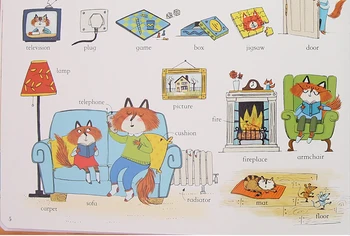 Carte Mare de Cuvinte în limba engleză de învățare celebra imagine borad carte pentru copii băieți fete cadouri Cărți de educație timpurie