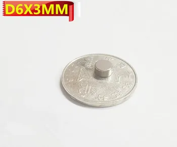 En-gros de Calitate Superioară 50PCS D6X3mm Super tare Disc Rotund Magneți de pământuri Rare Magnet Neodim N38 6X3mm