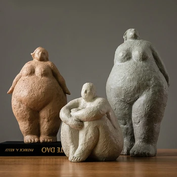 Europa Stil Femeie Model Abstract Sculptura Acasă Decorare Accesorii De Sex Feminin Statui Pentru Decorarea Living Decorul Camerei Cadouri