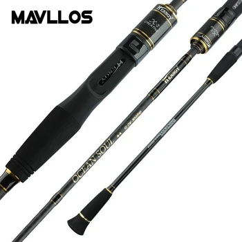 Mavllos M/ML Lent Jigging Tijă de Pescuit 1.83 m 2 Secțiuni Atrage Greutate 30-300g Ultralight Pescuit din Fibra de Carbon de Turnare Tijă Filare