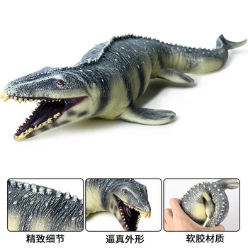Noul Jurassic Mosasaur Mare Rege Dragon Cauciuc Moale Simulare Dinozaur Vechi Animal Marin Model de Jucărie pentru Copii Decorare Cadou