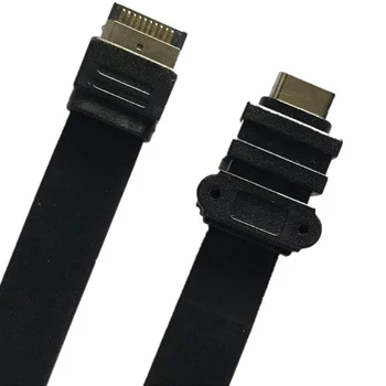 USB-C de pe Panoul Frontal Placa de baza Antet de Extensie Cablu 80cm, Intern USB 3.1 10G Gen 2 O-Cheie de sex Masculin Port