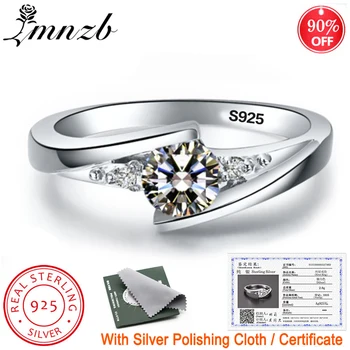 Gratuit Trimis Certificatul de Argint 925 0.75 ct Laborator Inele cu Diamante Pentru Femei Petrecerea de Nunta Elegant Inele bijuterii Fine L5036