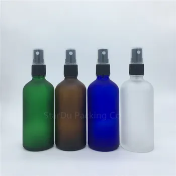 Călătorie sticla de 100ml amber, albastru, verde, transparent, sticlă mată, sticlă cu pulverizator, 100cc sticla de parfum Spray Sticle