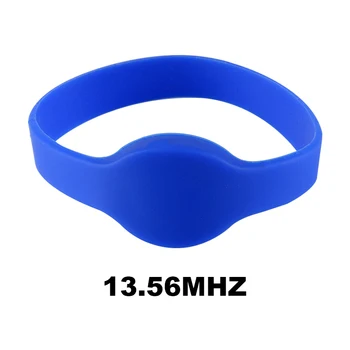 10BUC 13.56 MHZ RFIDMF 1K S50 F08 Bratara de Control Acces Card Etichetă ISO14443A Silicon NFC, Multi-Culoare Bratara Bratara