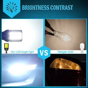 2 buc Super-Luminos T15 W16W LED-uri Canbus fara Eroare 1800LM 4014 54SMD 921 921 Bec pentru Masina de Backup Reverse Lumină Lampă Auto 6000K