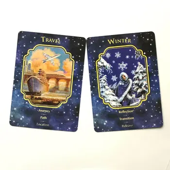 55pcs Înger Vis Oracle Carduri Soarta Divinație de Cărți de Tarot Joc de Bord Carduri