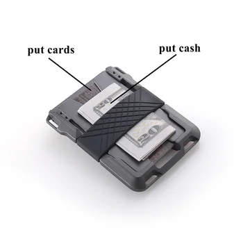 SEMORID 2020 Nou RFID ID-ul Titularului Cardului de Credit Om de Utilitate Aluminiu Metal Inteligent Automat Pop-Up Retro Tactice din Piele Portofel