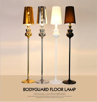 Nordic Retro Garda de Podea cu LED-uri Lampă pentru Camera de zi în Picioare Lămpi de Epocă, Decor Stand Podea de Lumină Lumina pentru Restaurant corpuri de Iluminat