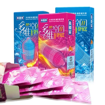 48PCS Prezervative Spațiul 3D G Spot Prezervativ Gheață Fierbinte Spike Prezervative Pentru Bărbați Penisul Întârziere Preservativo Contracepție Sigură Produse pentru Sex