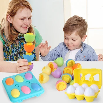 Montessori Jucării Ouă Șuruburi Meci Joc de Puzzle din Lemn 3D Pentru Copii de Învățare Matematica Copii de Jucarie Jucarii pentru Copii de la 1 la 2 Ani