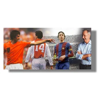 Johan Cruyff, Legenda Fotbalului Matase Arta Poster Imagini pentru living, dormitor decor Postere