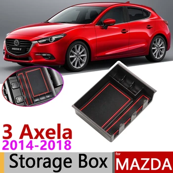 Pentru Mazda 3 BM BN Mazda3 Axela Sedan Hatchback~2018 de Cotiera Cutie Depozitare Depozitarea Auto Organizator Accesorii 2016 2017