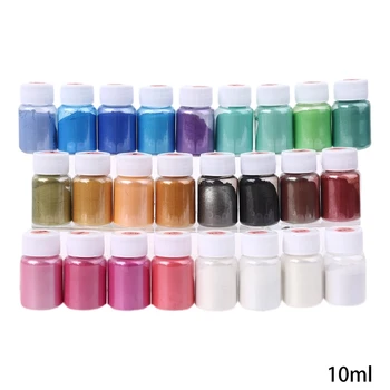 25 De Culori Cosmetice Clasa Perlate Mica Naturală Minerală Pulbere De Rășini Epoxidice, Vopsea Perla Pigment