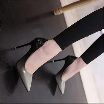 Femeie Tocuri de Piele Pompe de 10 cm 10 cm Subliniat Toe Stilet Tocuri Pantofi Slip Pe Superficială Rochie Pantofi pentru Femeie Pantofi de Vânzare