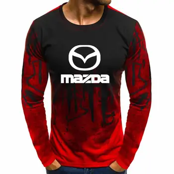 Gradient De O Gât Pulover Pulovere Pentru Mazda Motors Car Logo-Ul Imprimat Bumbac Casual Barbati Hanorace Hip Hop Harajuku Bărbați Îmbrăcăminte K