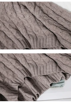 Toamna coreean pulover Culoare Solidă Vrac Lenjerie de pat Twist Pulover de Moda in aer liber Detașabil Halter Maneci Lungi Pulovere Tricotaje