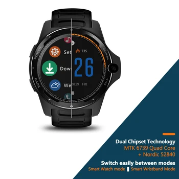 Zeblaze THOR 5 Sistem Dual Hybrid 4G Smartwatch 1.39 inch AOMLED 454*454px 2GB+16GB, 8.0 MP Fata aparat de Fotografiat Inteligent Ceas Barbati