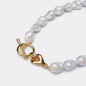 Amorita boutique Exagerat de mare colier de perle naturale