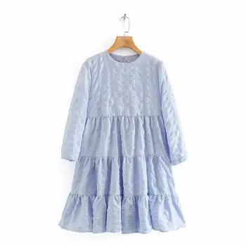 Uscat 2020 ins blogger de moda anglia textura elegant rochie de vara femei vestidos de fiesta de noche vestidos rochii de petrecere