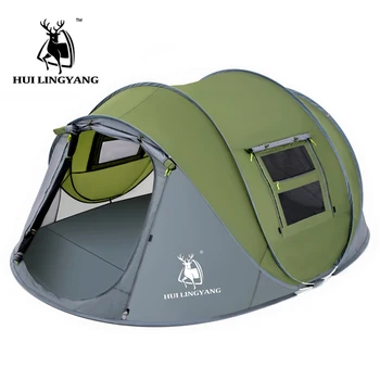 Spațiu mare 4-5-6 persoane arunca cort în aer liber automată cort pop-up rezistent la apa de camping, pentru drumeții cort plaja impermeabil corturi familie