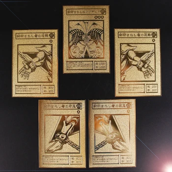 NOI YU GI OH Metal de Aur Carte de Aur Japonez Interzis O Exodia Ochiul Dragonului Alb VOL Ediția de Colecție de Carte pentru Copii Jucarie Cadou