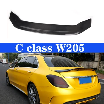 Pentru Mercedes W205 Coupe 2 uși, Sedan cu 4 usi C180 C200 C250 C300 C400+ Spate Masina Portbagaj Carbon, Spoiler Aripa Buze