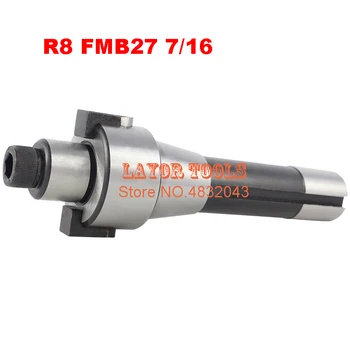 R8 FMB27 7/16, R8-27mm fata mill-cutter arbor, de tracțiune filet: 7/16, de a utiliza cu BAP300R,BAP400R,EMR5R,EMR6R fata mill-cutter