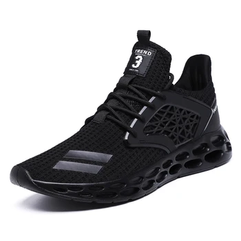 2019 Respirabil Barbati Adidasi Stil Nou Pantofi de sex Masculin Negru Gri Rosu de Înaltă Calitate, Confortabile, Non-alunecare Moale Plasă Barbati Pantofi de alergat
