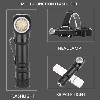 3 În 1 Muti-Funcție de Lampă de Lucru Magnet USB, Lanterna Bicicleta Lumina Built-in 18650 3 Moduri de XHP50 a CONDUS, de Asemenea, Ca o Lampă de Cap 1800mAH