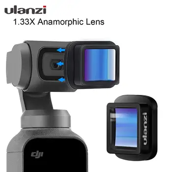 Ulanzi OP-11 Osmo Buzunar 1.33 X Anamorphic Lens 4K DH Obiectiv cu Unghi Larg pentru DJI Osmo Buzunar, Osmo Buzunar Gimbal Accesorii