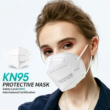 FFP2 Masca de Fata KN95 Faciale Gura 5-Straturi de Măști Pentru Față Praf de Unică folosință mascarillas tapabocas masque Alb Negru FPP2