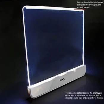 LED-Carte de Lectură Lampă de Magie Panoul de Lumina Lumina de Noapte Viziune de Noapte cu Baterii Proteja Ochii Portabil