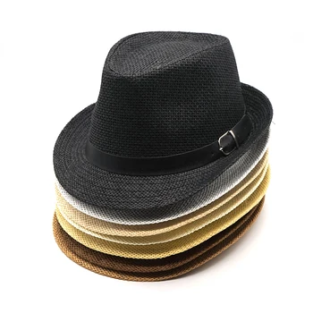 Retro Paie, Pălării De Top De Jazz Plaid Hat Primavara-Vara Pălării Melon Capac Versiunea Clasica Palarie Casual Plaja Hat Pentru Barbati Femei