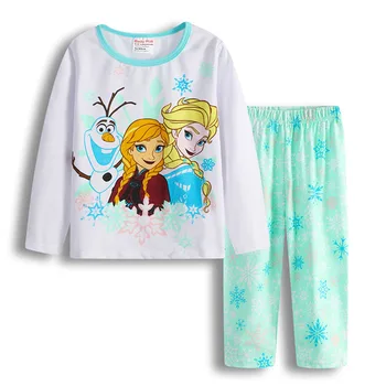 2020 Copii Toamna Longsleeved pantaloni anna elsa Minnie Seturi de Pijamale Baieti Pijamale Copii Mickey îmbrăcăminte de noapte pentru Copii Fete Pijama