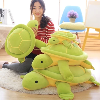 1buc jucărie de Pluș papusa broască țestoasă țestoase păpuși păpuși mari perna copii drăguț fată prezent de sex feminin în Noul An