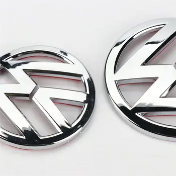2 buc Chrome 110mm grila Fata Insigna Emblema + 90mm Spate Capac Portbagaj cu Logo-ul VW Scirocco 1K8 853 600/630 B 739