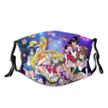 Super Inner Senshi Adult Reutilizabile Masca De Fata Sailor Moon Anti Ceata Praf Masca Cu Filtre De Protecție Mască De Respirat Mufla
