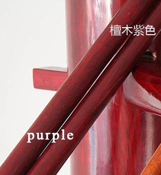 (2 buc/lot) Șase & o jumătate de punct Poli Lung de Arte Marțiale Dragon Poli Mer bau Wing Chun bețe lungi standard 270cm culoare roșie stalpi din lemn de tec