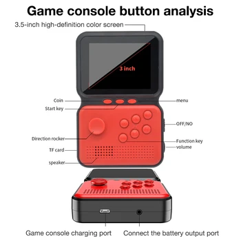 M3 Profitabilă 3 Inch Mini Controler de Joc Portabile 16 Biți Retro Joc Consola Built-in 900+ Jocuri Clasice Baterii de Mașină de Joc