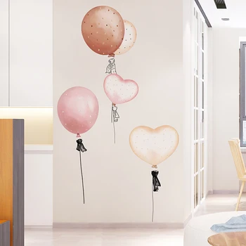[shijuekongjian] Baloane, Autocolante de Perete DIY Desene animate Decalcomanii de Perete pentru Casa de Copii, Dormitor, Living, Pepinieră Decor Sticla