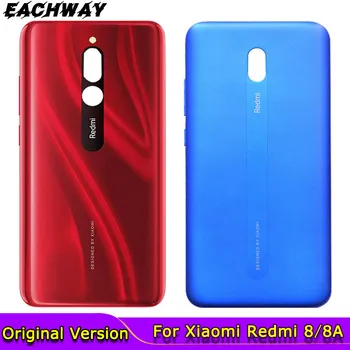 Nou Pentru Xiaomi Redmi 8 8A Capac Baterie Spate Panou de Sticlă de Locuințe Spate Caz Pentru Redmi 8 8A Spate Capac baterie Usa