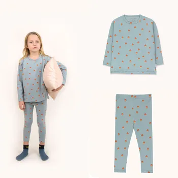 EnkeliBB Copilul de Toamna Iarna cu Maneca Lunga Tricou și Pantaloni Seturi TAO Brand 2020 AW Colecție Copii de Desene animate Model de Pijama