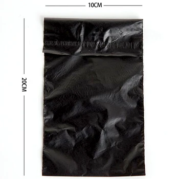 HARDIRON 0,06 mm 200/100BUC Negru de Plastic, saci de Poli de livrare e-Mail pe de Etanșare auto-adezive pungă de plastic