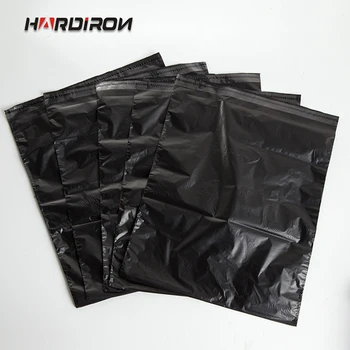 HARDIRON 0,06 mm 200/100BUC Negru de Plastic, saci de Poli de livrare e-Mail pe de Etanșare auto-adezive pungă de plastic