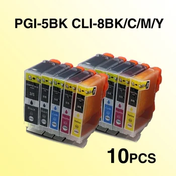 10x IGP 5 CLI 8 PGI-5 CLI-8 compatibil cartuș de cerneală pentru Canon PIXMA IP3300 IP3500 IX4000 IX5000 MP510