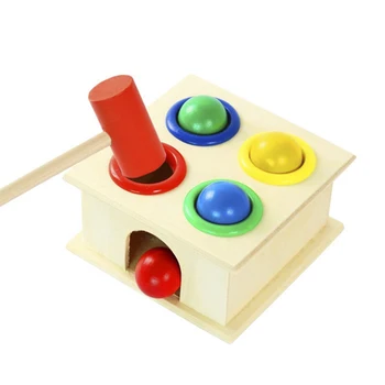 Jucarii pentru copii de percuție platforma Montessori minge de culoare copilarie jucarii educative coordonarea mana-ochi senzoriale jucărie pentru copil