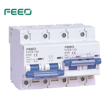 FEEO 2P+2P 125A AC Dual de alimentare Manual Comutator de Transfer MTS Interlock Circuit Breaker