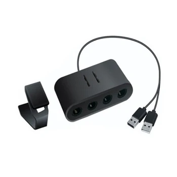 4 porturi Player pentru GameCube Controller Adaptor pentru Wii-U pentru a comuta NS sau PC Mâner Combinat Convertor Adaptor